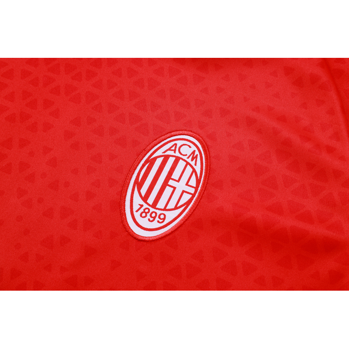 Chandal del AC Milan Manga Corta 2023-24 Rojo - Pantalon Corto - Haga un click en la imagen para cerrar